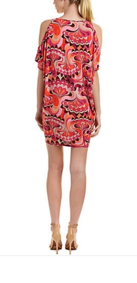 Trina Turk Cold Shoulder Shift Dress NWT - Picture 2 of 5